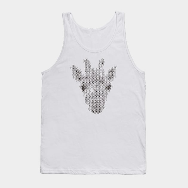 Kumiko Giraffe Animal Portrait Tank Top by shultcreative